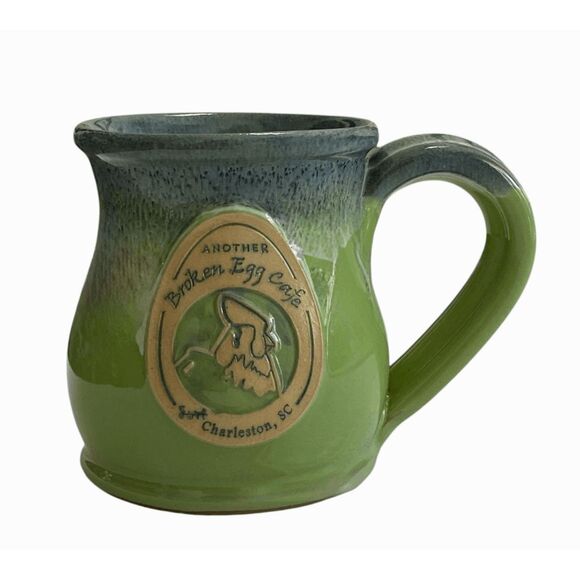 Deneen Pottery Charleston SC Coffee Mug Cup Another Broken Egg Cafe 2023 New - Picture 1 of 6
